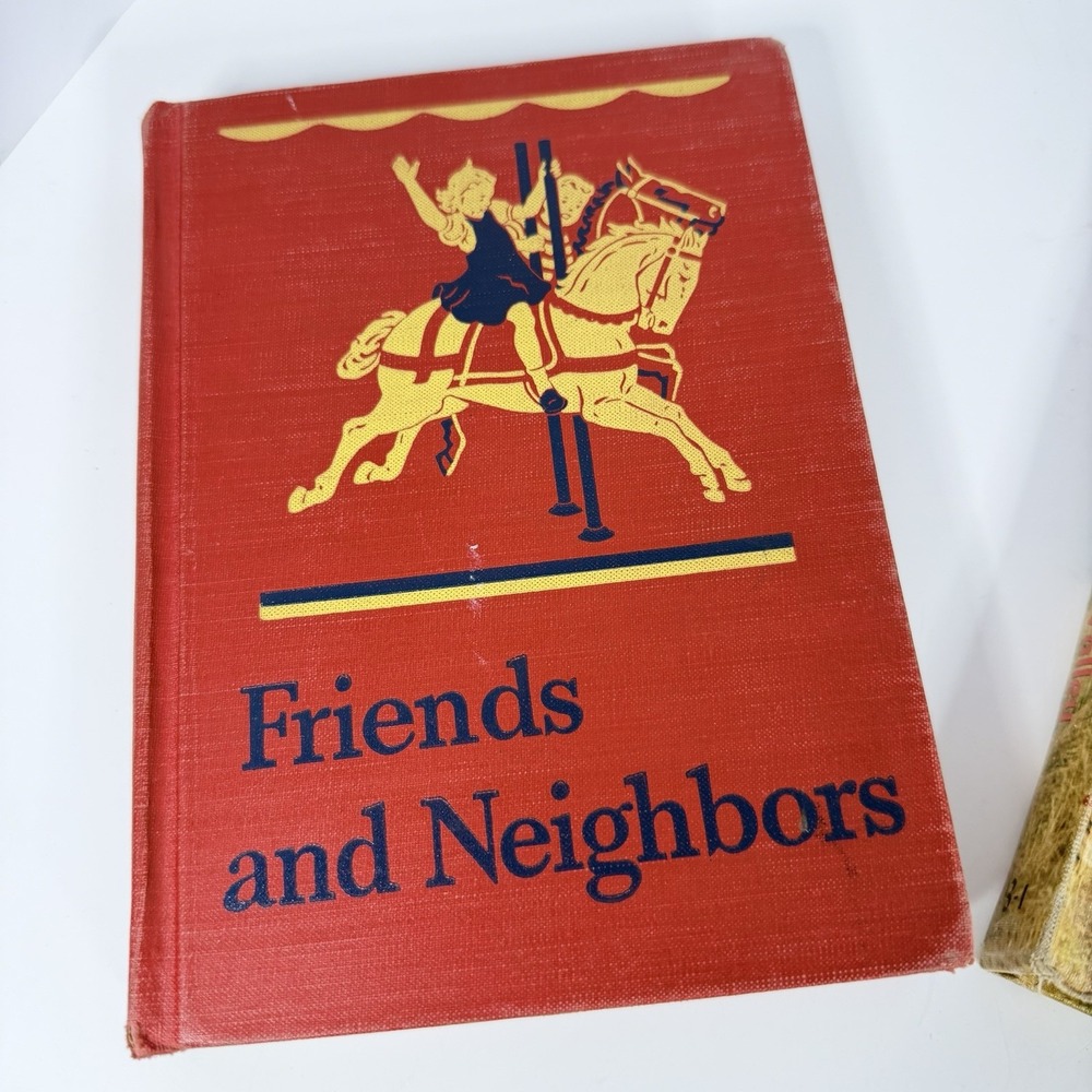 Vintage 1940s–1950s Basic Readers School Books Lot of 3 Hardcover - Picture 3 of 10